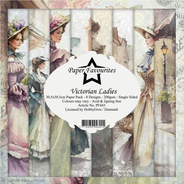 Paper Favourites - Designpapier "Victorian Ladies" Paper Pack 12x12 Inch 8 Bogen