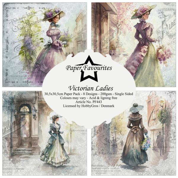 Paper Favourites - Designpapier "Victorian Ladies" Paper Pack 12x12 Inch 8 Bogen