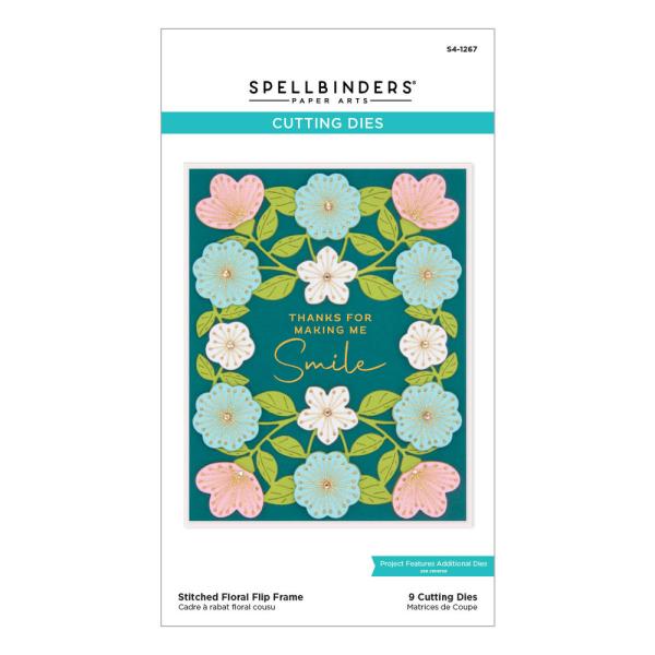 Spellbinders - Stanzschablone "Stitched Floral Flip Frame" Dies