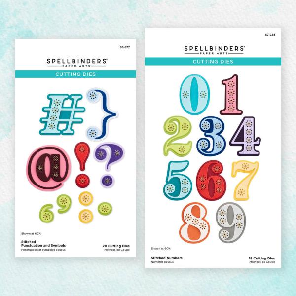 Spellbinders - Stanzschablone "Stitched Numbers & More Bundle" Dies