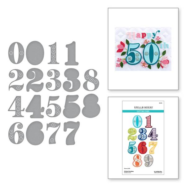 Spellbinders - Stanzschablone "Stitched Numbers" Dies