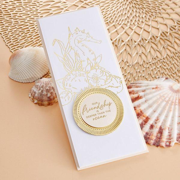 Spellbinders - Glimmer Hot Foil Plate "Seahorse Floral"