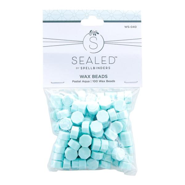 Spellbinders - Wachsperlen "Pastel Aqua" Wax Beads