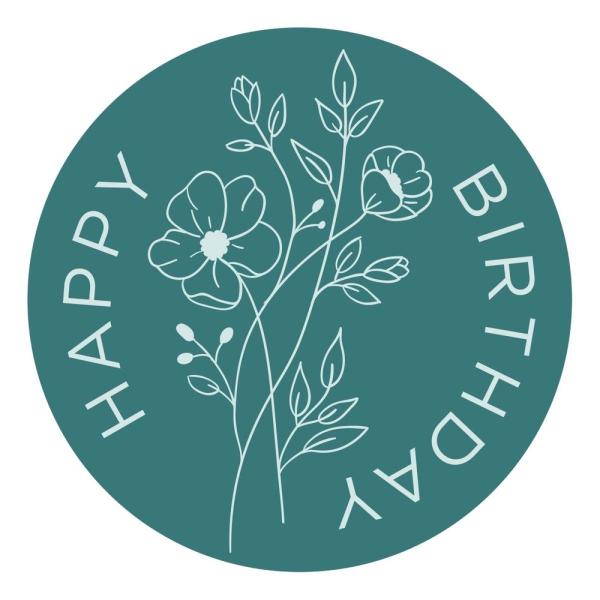 Spellbinders - Wachssiegel Stempel "Wildflower Happy Birthday" Waxs Seal Stamp