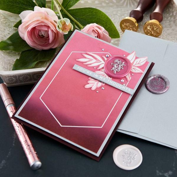 Spellbinders - Wachssiegel Stempel "Forever Rose" Waxs Seal Stamp