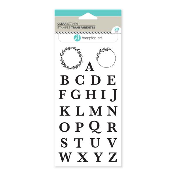 Hampton Art - Stempelset "Letters 3" Clear Stamps