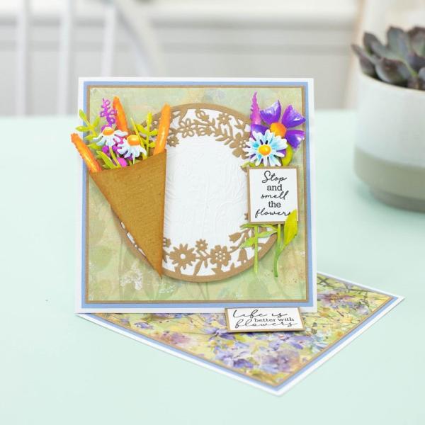 Crafters Companion -Mailbox Flowers - Stanze & Stencil