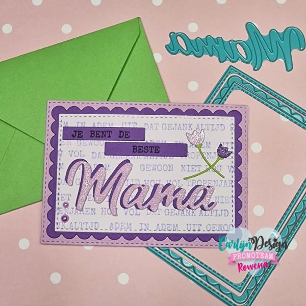 Carlijn Design - Stanzschablone "Mama Mama" Dies 