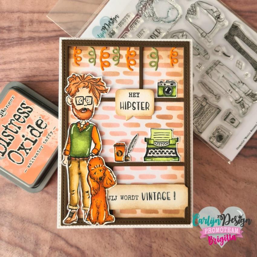 Carlijn Design - Stempelset "Mooie Mensen Vader" Clear Stamps