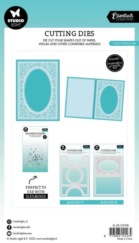 Studio Light - Stanzschablone "Floral Border Card" Dies