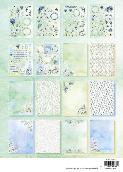 Studio Light - Designpapier - Stanzteile "Sunny Summer " DIY Block A4 - 32 Bogen