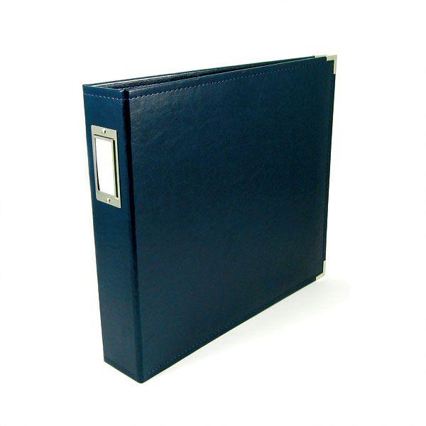 We R Memory Keepers - Classic Leather Ring Album "Navy"