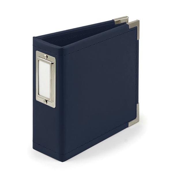 We R Memory Keepers - Classic Leather Ring Album "Navy"