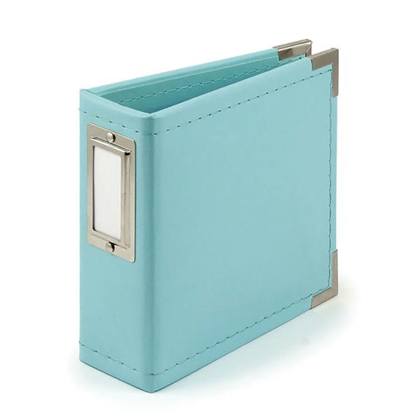 We R Memory Keepers - Classic Leather Ring Album "Aqua"