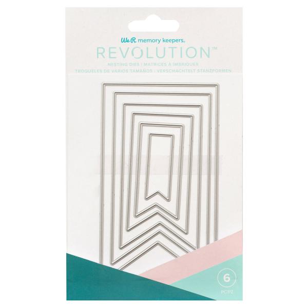 We R Memory Keepers - Stanzschablone "Banner Revolution" Nested Dies