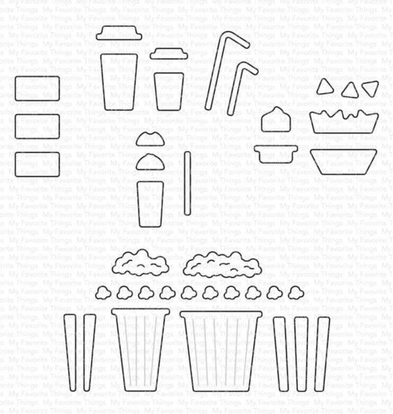 My Favorite Things - Stanzschablone "Movie Munchies" Die-namics