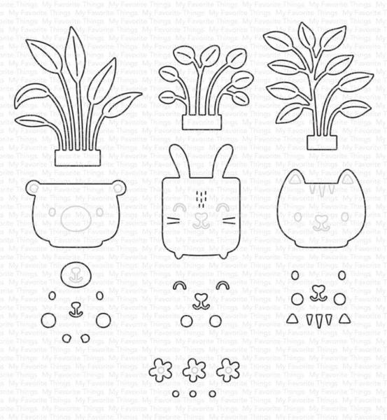 My Favorite Things - Stanzschablone "Potted Pets" Die-namics