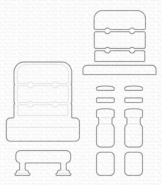 My Favorite Things - Stanzschablone "Save Me a Seat" Die-namics