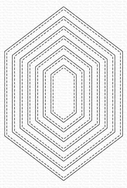 My Favorite Things - Stanzschablone "Stitched Hexagon STAX" Die-namics