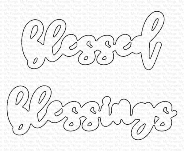 My Favorite Things - Stanzschablone "Blessings" Die-namics