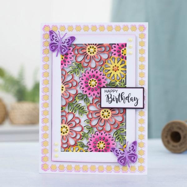 Gemini - Stanzschablone "Contemporary Blossom" Create-a-Card Dies