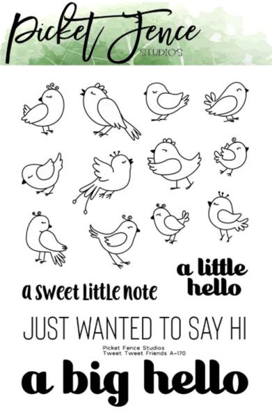 Picket Fence Studios - Stempelset "Tweet Tweet Friends" Clear stamps