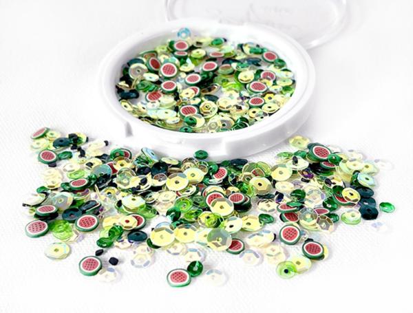 Picket Fence Studios - Pailletten - Streuteile "Watermelon Crush" Sequin Mix