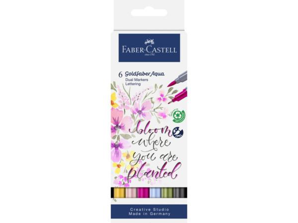 Faber-Castell - Aquarellstifte "Goldfaber Aqua Dual Markers Lettering"