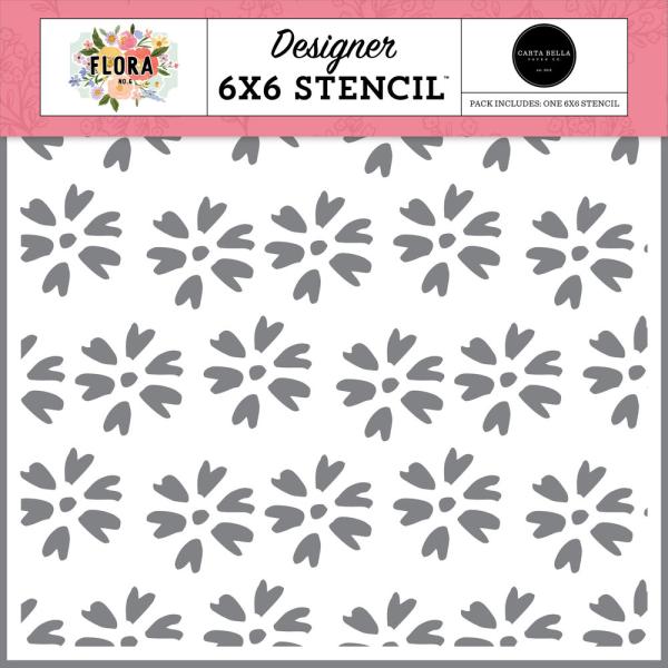 Carta Bella - Schablone 6x6 Inch "Prettiest Picks" Stencil