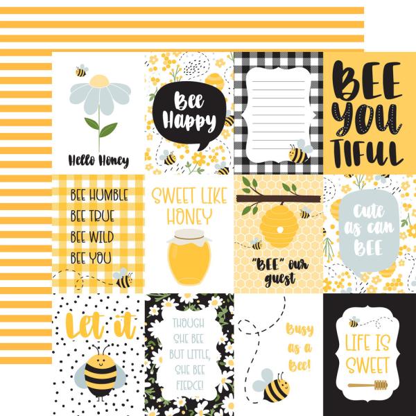 Echo Park - Designpapier "Bee Happy" Collection Kit 12x12 Inch - 12 Bogen