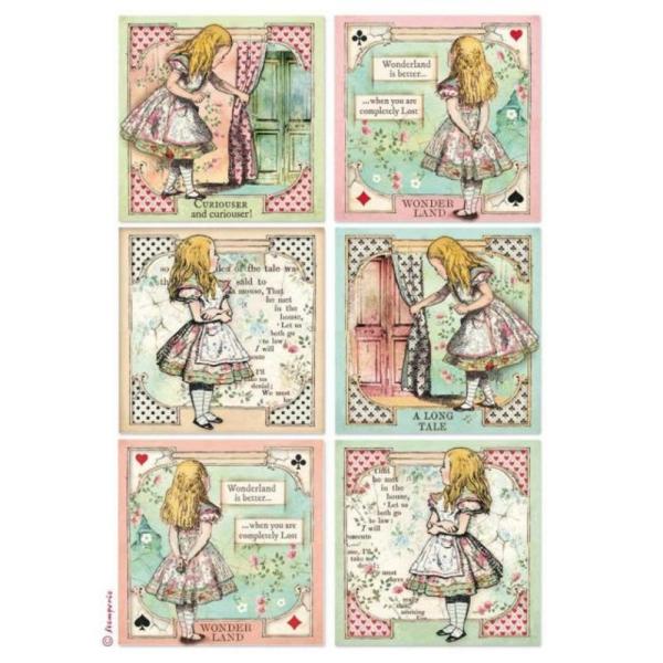 Stamperia - Decopatch Papier "Selection" Decoupage A4 - 6 Bogen  