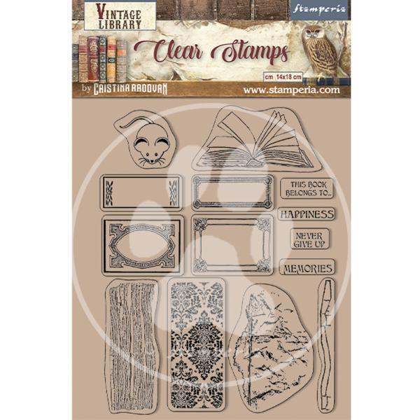 Stamperia - Stempelset "Labels" Clear Stamps