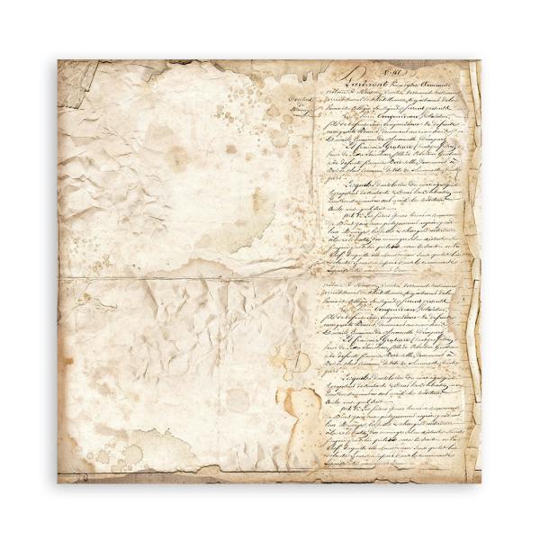 Stamperia - Designpapier "Vintage Library" Paper Pack 12x12 Inch - 10 Bogen