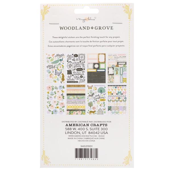 American Crafts - Aufkleber "Woodland Grove" Sticker Book