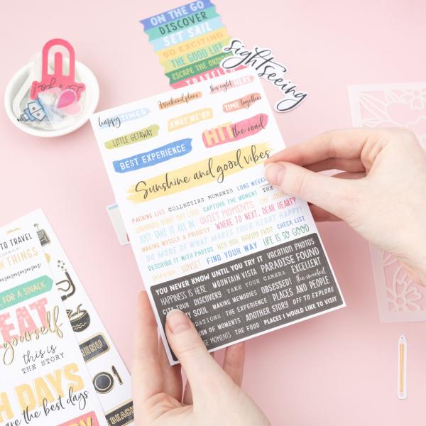 American Crafts - Stanzteile "Where To Next" Die Cut Paper Clips