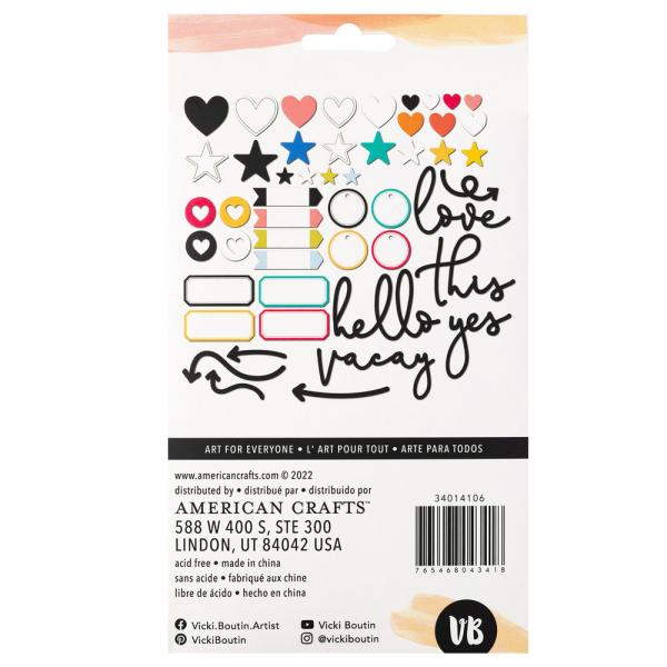 American Crafts - Aufkleber "Where To Next" Chipboard Sticker