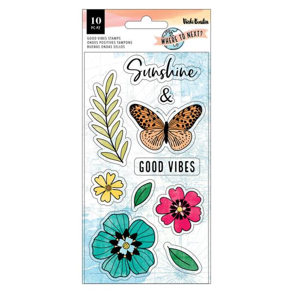 American Crafts - Stempelset "Good Vibes" Clear Stamps