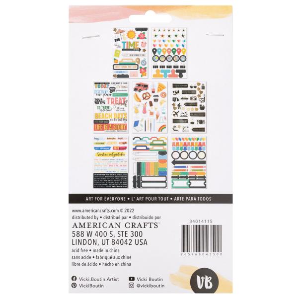 American Crafts - Aufkleber "Where To Next" Sticker Book