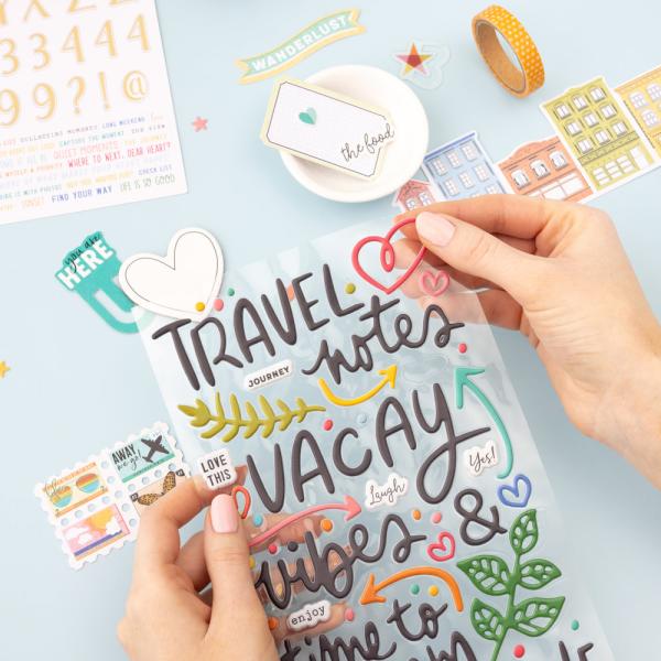 American Crafts - Decorative Tape "Where To Next" Washi Tape