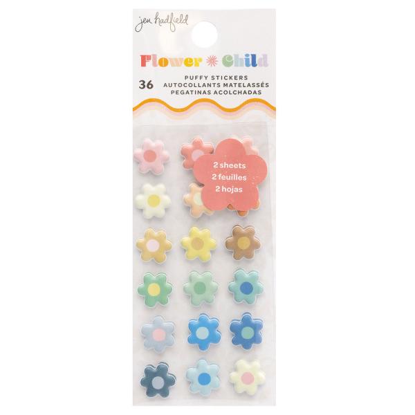 American Crafts - Aufkleber "Flower Child" Puffy Sticker