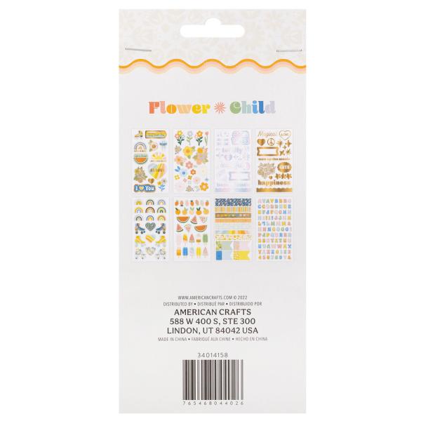 American Crafts - Aufkleber "Flower Child" Sticker Book