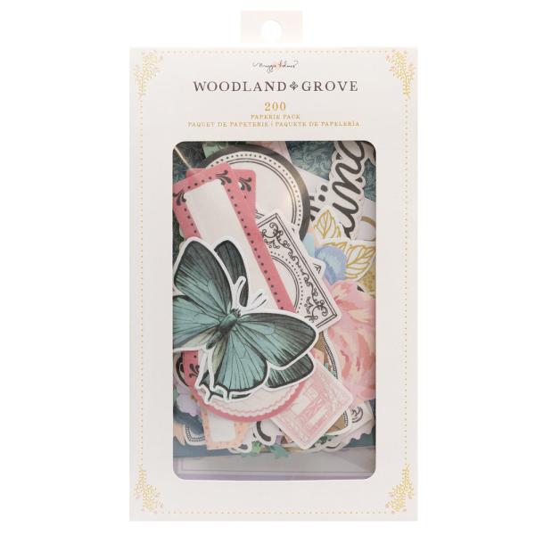 American Crafts - Aufkleber & Stanzteile "Woodland Grove" Die Cuts & Washi Sticker