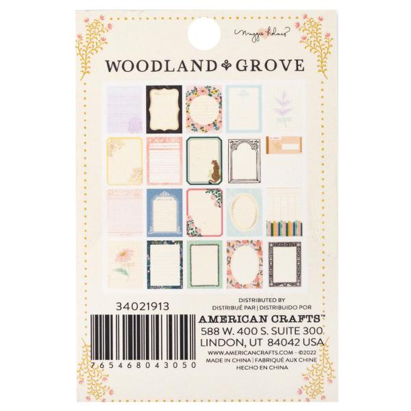 American Crafts "Woodland Grove" Notecard Pad 3x4 Inch