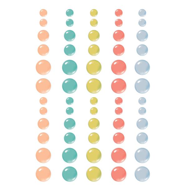 Simple Stories - Enamel Dots "Boho Sunshine" 60 Stück 