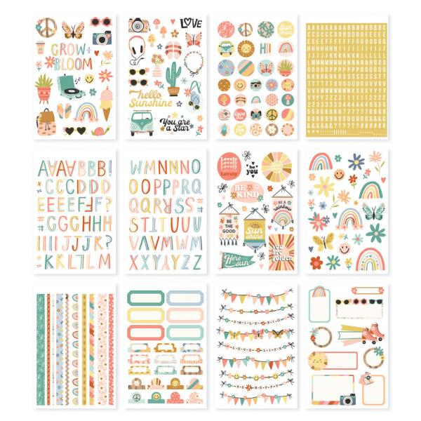 Simple Stories - Aufkleber "Boho Sunshine" Sticker Book