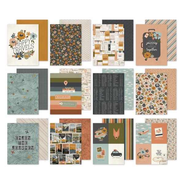 Simple Stories - Designpapier "Here + There" Paper Pack 6x8 Inch - 24 Bogen