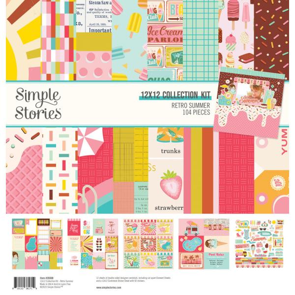 Simple Stories - Collections Kit "Retro Summer" 12 Bogen Designpapier