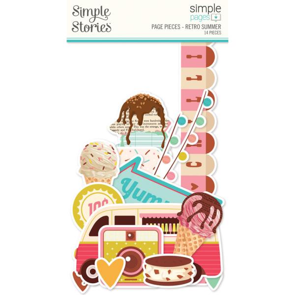 Simple Stories - Collectors Essential Kit "Retro Summer" 12 Bogen Designpapier