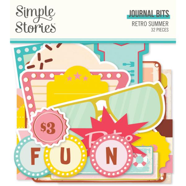 Simple Stories - Stanzteile "Retro Summer" Die Cuts