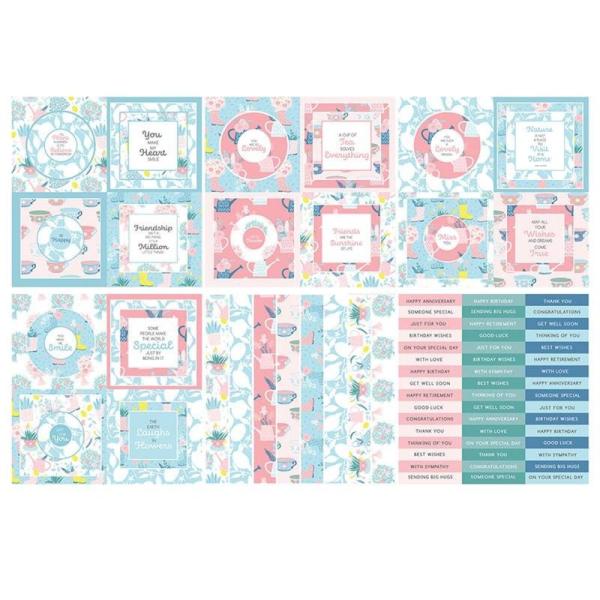 The Paper Boutique - Designpapier "Afternoon Delights" Perfect Partners Toppers 8x8 Inch - 36